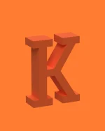 K - 3D Slova, Brojevi i Simboli