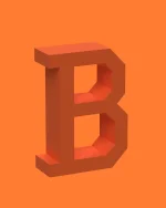 B - 3D Slova, Brojevi i Simboli