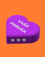 Mini iritantna srce poklon kutija